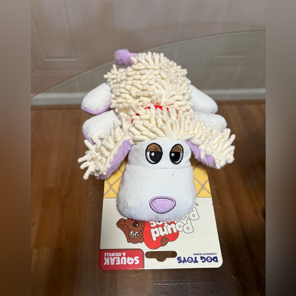 Hasbro Multicolor Dog Toy Pound Puppies Dog Stuffed Toy 9” Clinker & Squeaker